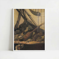 Sporting Prizes (1862) by Claude Monet – Art Print - Art print in white frame