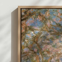 Framed Canvas - Close-up detail and texture of the framed canvas