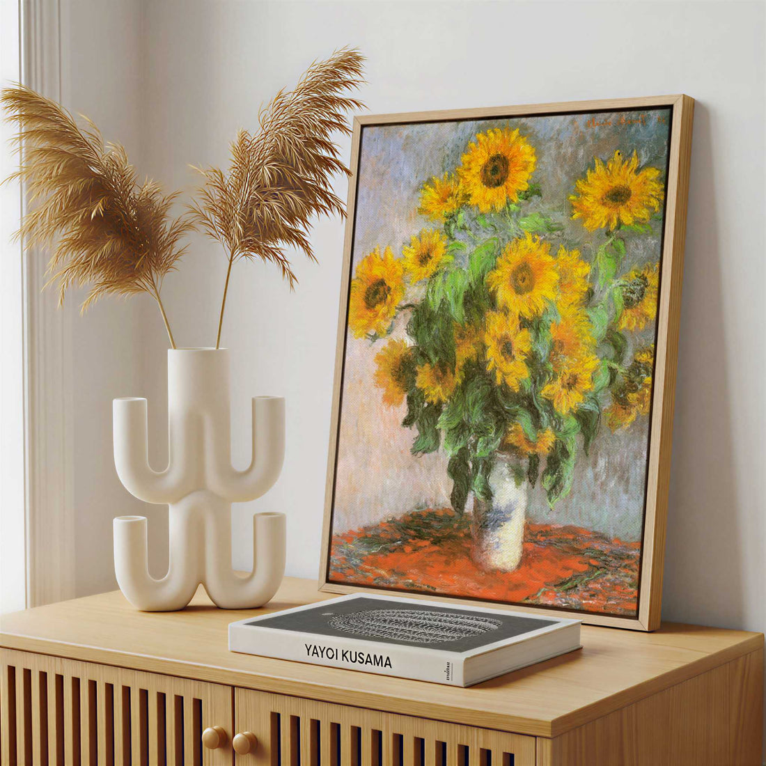 Framed Canvas - Framed canvas in a stylish interior setting