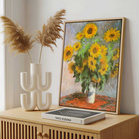 Framed Canvas - Framed canvas in a stylish interior setting