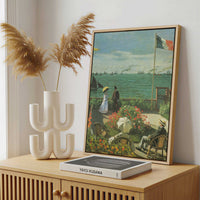 Framed Canvas - Framed canvas in a stylish interior setting