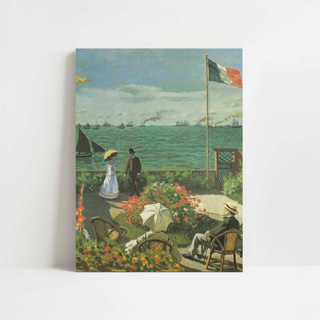 Terrace at Sainte-Adresse (1866) by Claude Monet – Art Print - Unframed art print