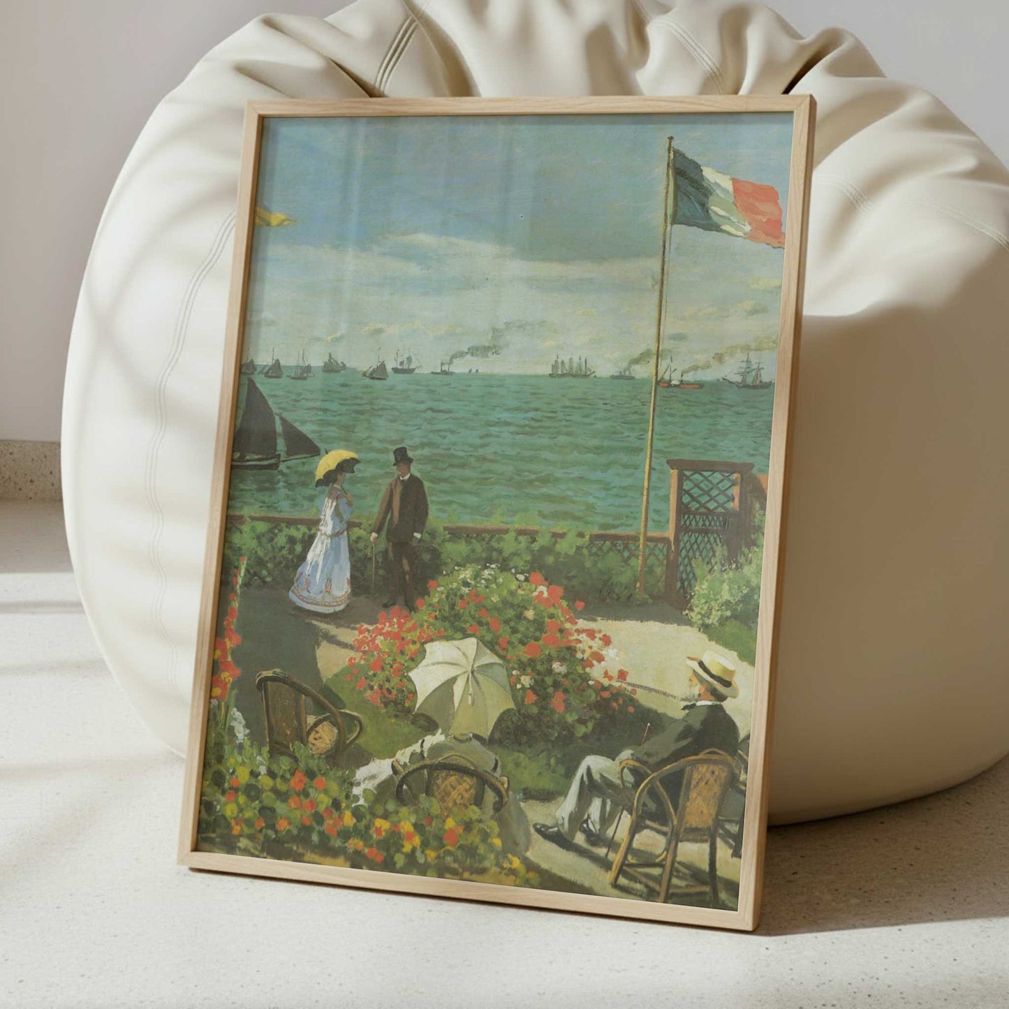 Terrace at Sainte-Adresse (1866) by Claude Monet – Art Print - Interior inspiration