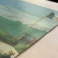 Terrace at Sainte-Adresse (1866) by Claude Monet – Art Print - Close-up detail of the art print