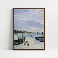 Framed Canvas - Framed canvas in dark wood color frame