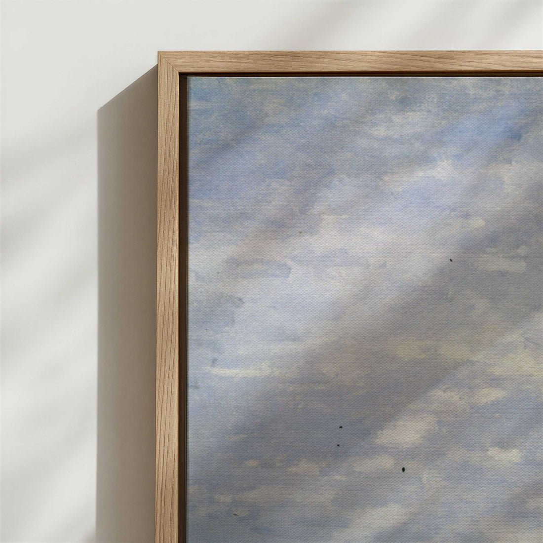 Framed Canvas - Close-up detail and texture of the framed canvas
