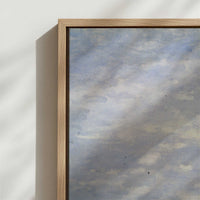 Framed Canvas - Close-up detail and texture of the framed canvas
