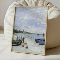 The Beach at Sainte-Adresse (1867) by Claude Monet – Art Print - Interior inspiration