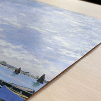 The Beach at Sainte-Adresse (1867) by Claude Monet – Art Print - Close-up detail of the art print