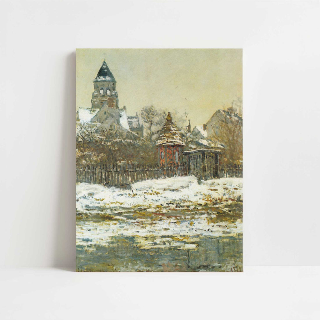 The Church at Vétheuil (1879) by Claude Monet – Art Print - Unframed art print