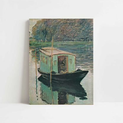The Floating Studio (1874) by Claude Monet – Art Print - Unframed art print