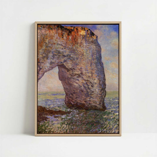 Framed Canvas - Framed canvas in oak color frame