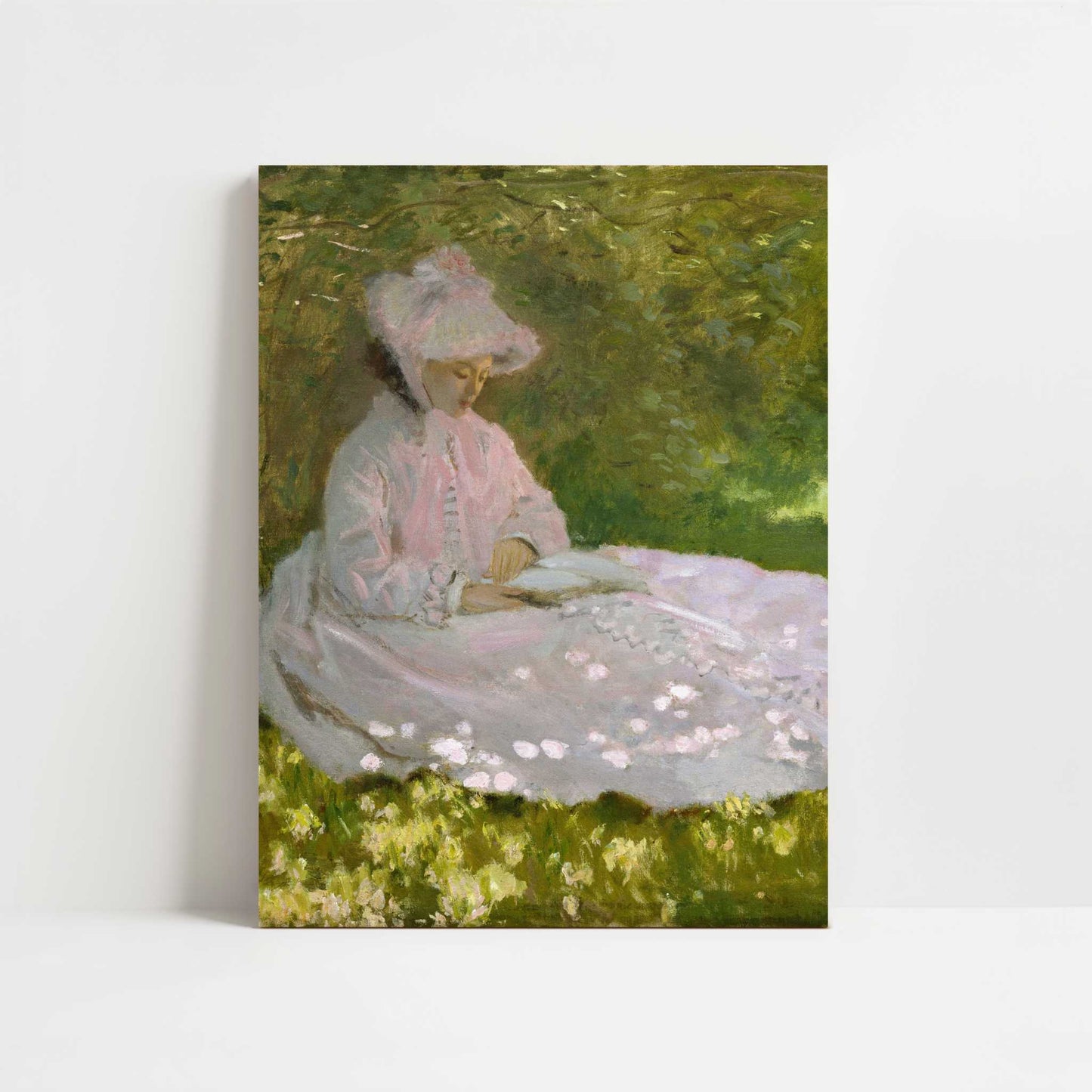 The Reader (Springtime) (1872) by Claude Monet – Art Print - Unframed art print