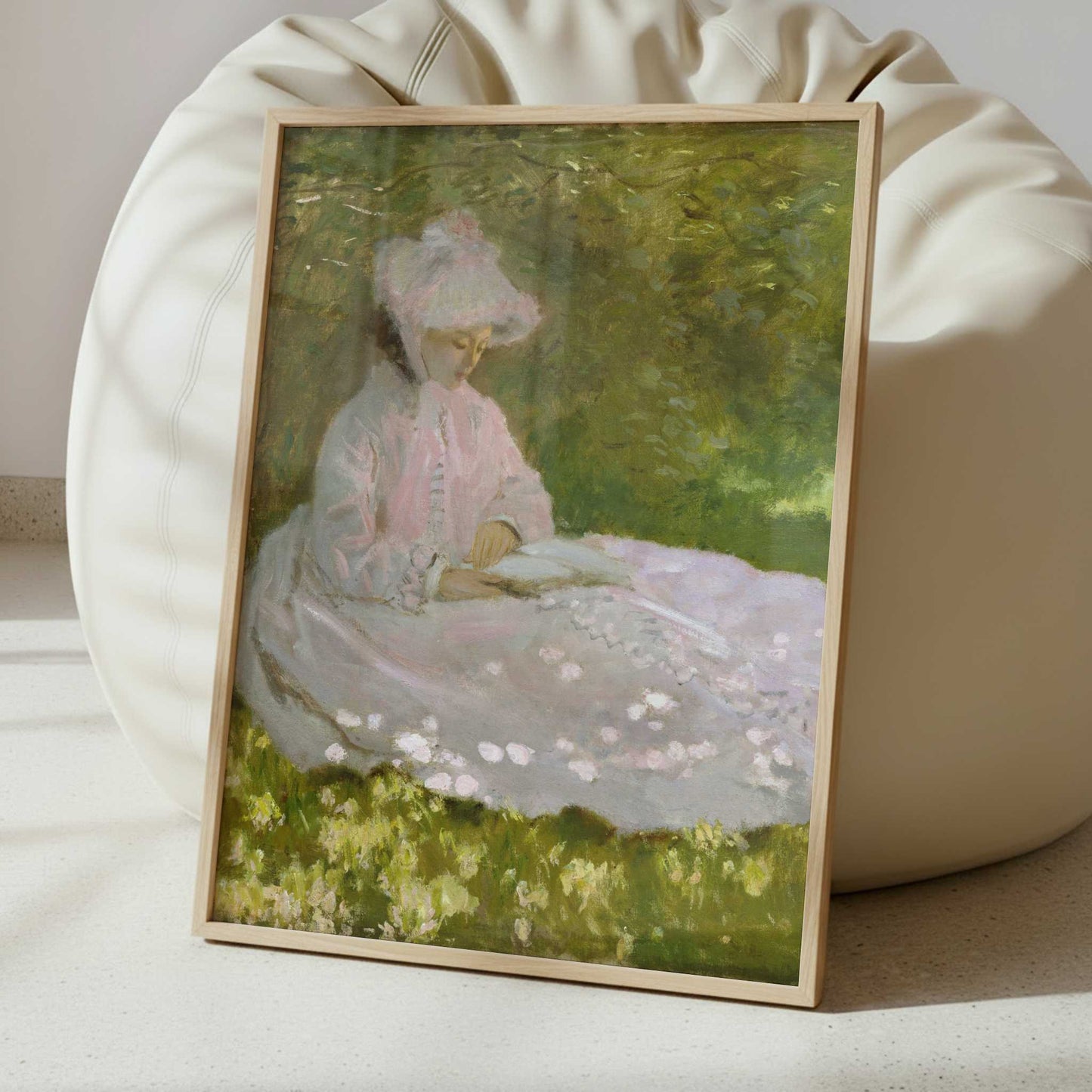 The Reader (Springtime) (1872) by Claude Monet – Art Print - Interior inspiration