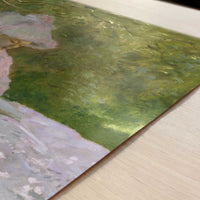 The Reader (Springtime) (1872) by Claude Monet – Art Print - Close-up detail of the art print