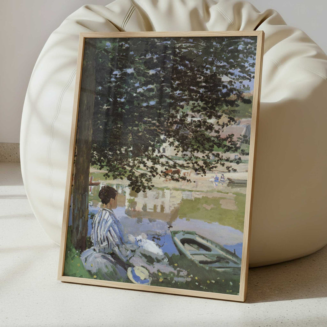 The River (1868) by Claude Monet – Art Print - Interior inspiration
