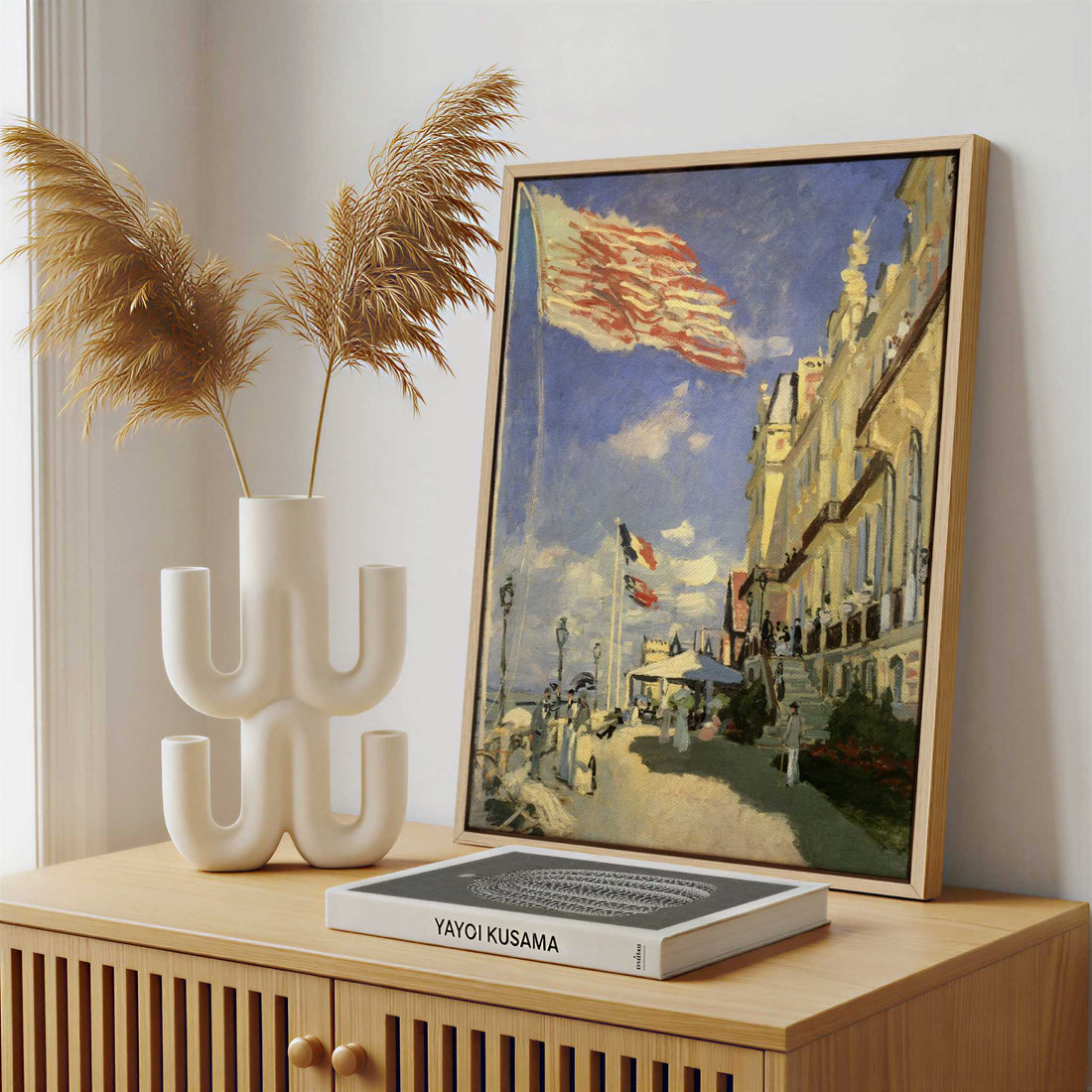 Framed Canvas - Framed canvas in a stylish interior setting