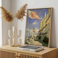 Framed Canvas - Framed canvas in a stylish interior setting