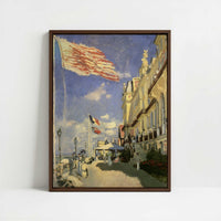 Framed Canvas - Framed canvas in dark wood color frame
