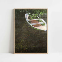 The Row-boat (1887) by Claude Monet – Art Print - Art print in oak frame