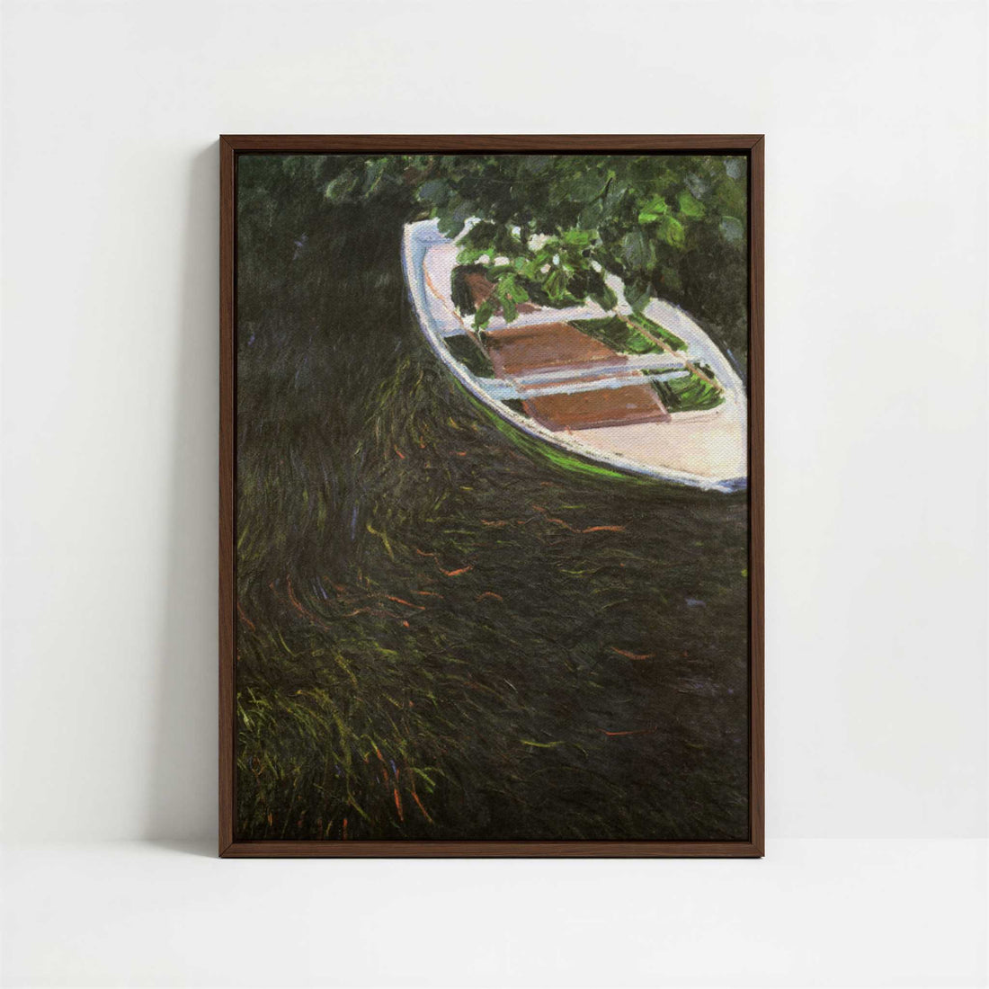 Framed Canvas - Framed canvas in dark wood color frame