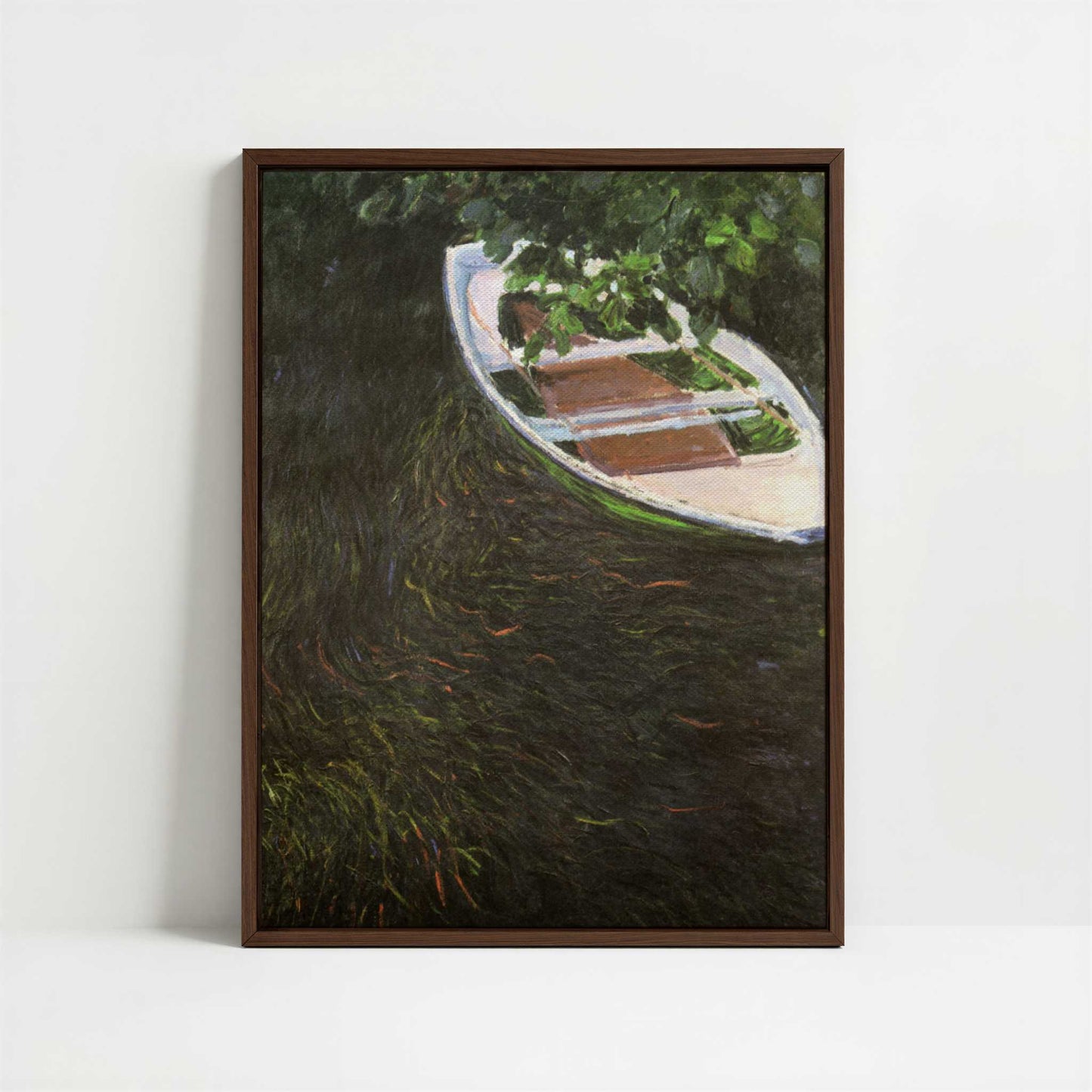 Framed Canvas - Framed canvas in dark wood color frame