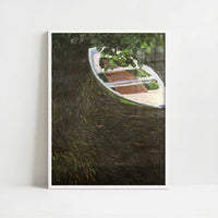 The Row-boat (1887) by Claude Monet – Art Print - Art print in white frame