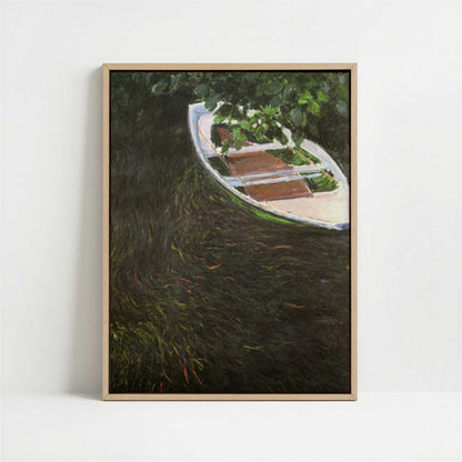 Framed Canvas - Framed canvas in oak color frame