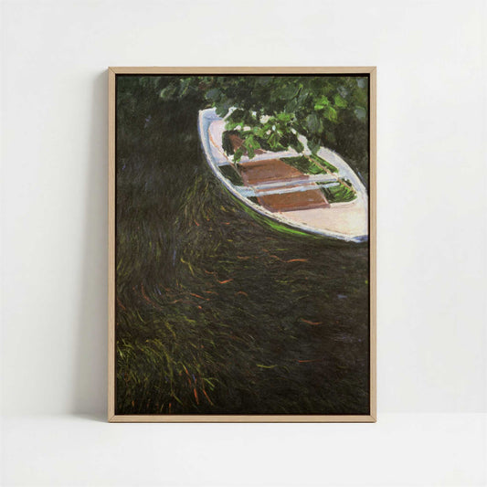Framed Canvas - Framed canvas in oak color frame