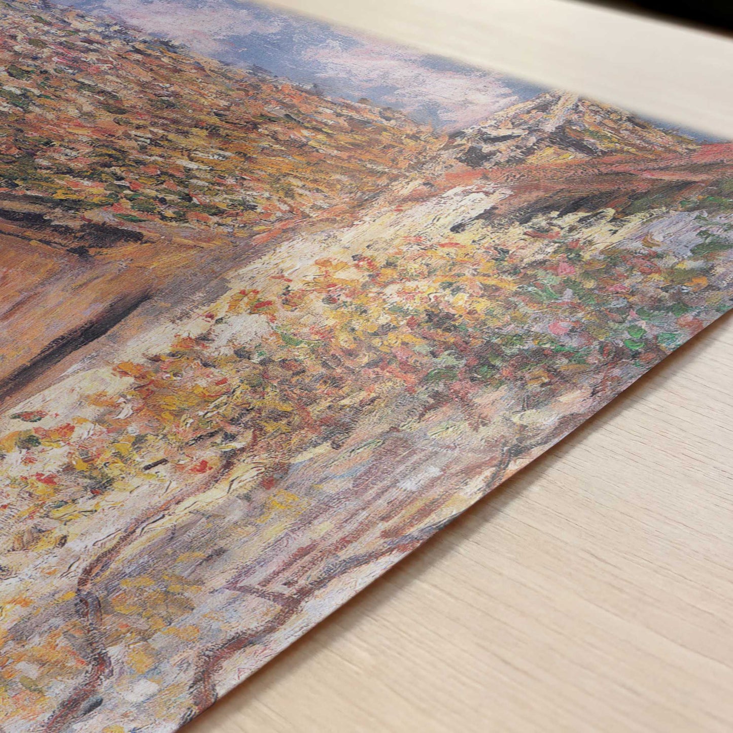 The Stairs (1878) by Claude Monet – Art Print - Close-up detail of the art print
