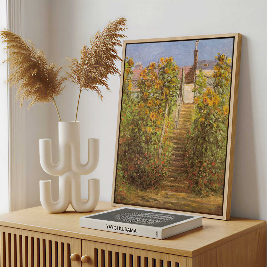 Framed Canvas - Framed canvas in a stylish interior setting