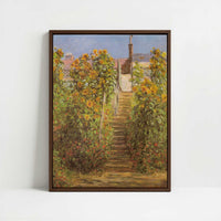 Framed Canvas - Framed canvas in dark wood color frame