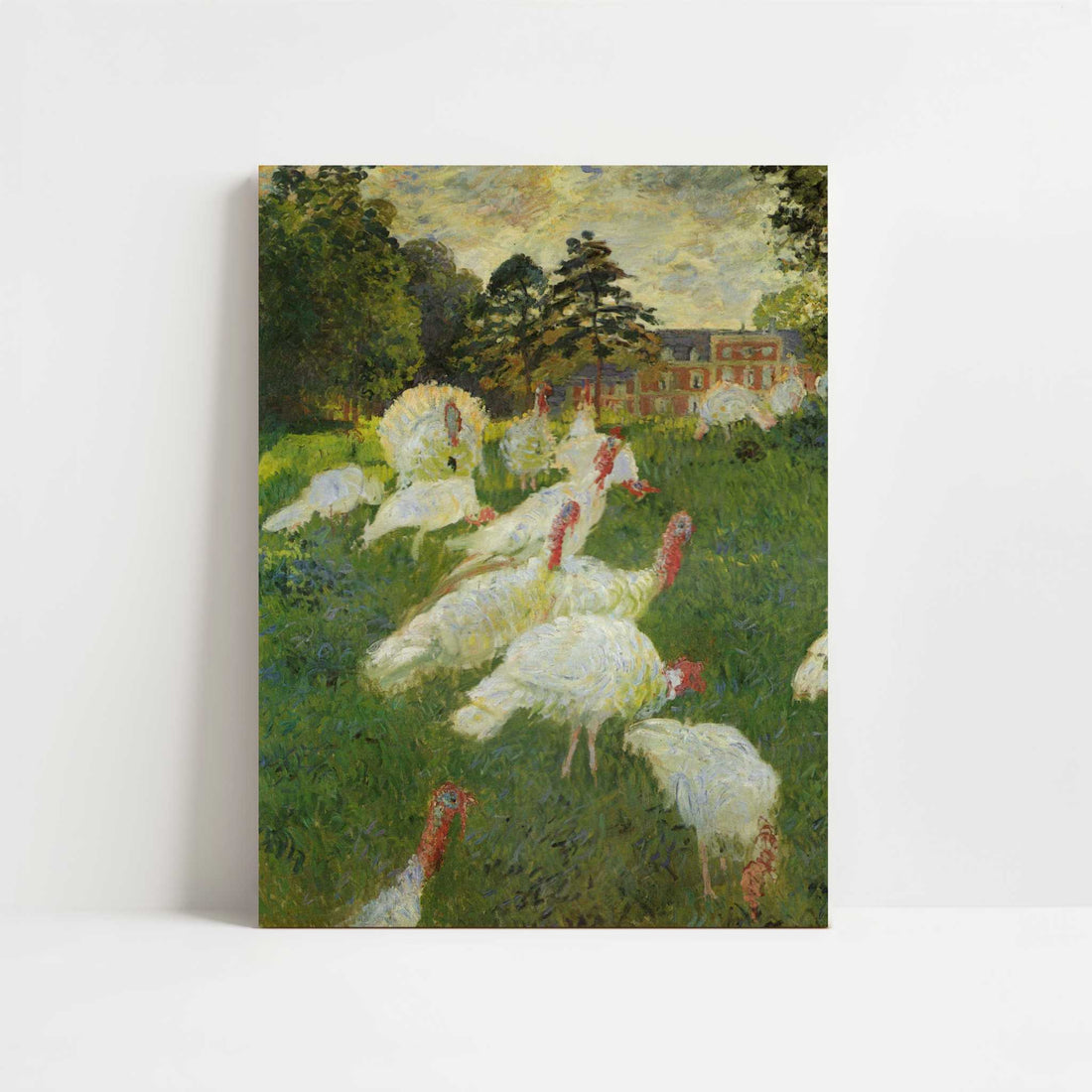 Turkeys at Montgeron (1877) by Claude Monet – Art Print - Unframed art print