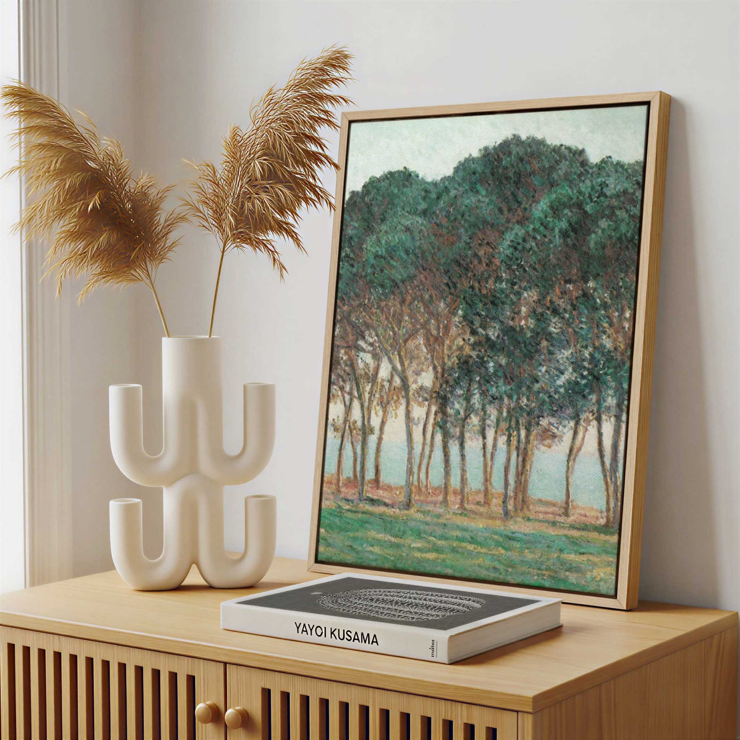 Framed Canvas - Framed canvas in a stylish interior setting