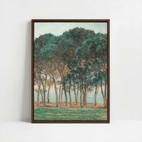 Framed Canvas - Framed canvas in dark wood color frame