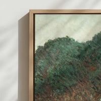 Framed Canvas - Close-up detail and texture of the framed canvas