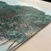 Umbrella Pines, Antibes (1888) by Claude Monet – Art Print - Close-up detail of the art print