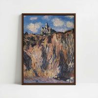 Framed Canvas - Framed canvas in dark wood color frame