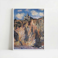 Varengeville Church (1882) by Claude Monet – Art Print - Art print in white frame