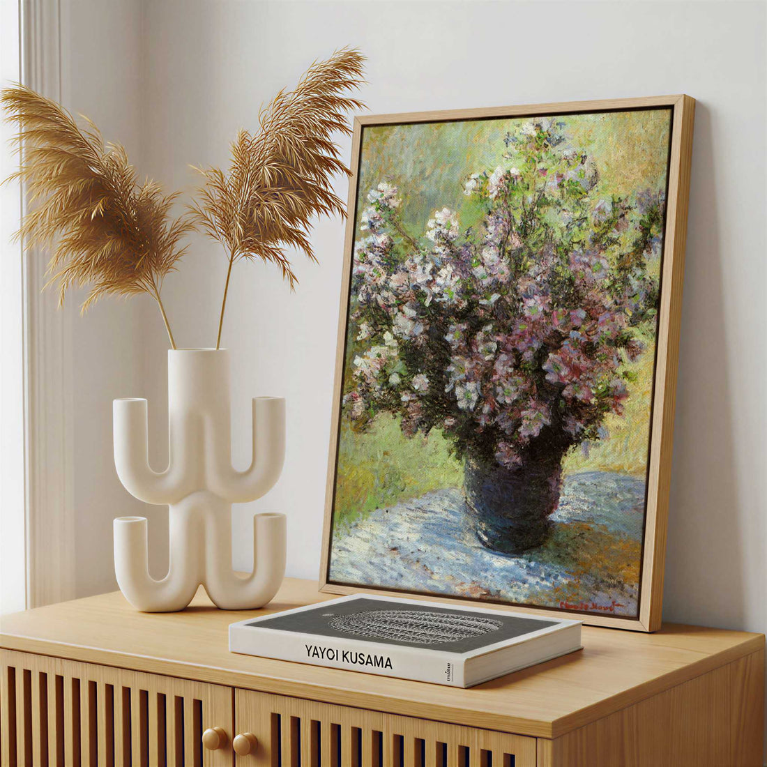 Framed Canvas - Framed canvas in a stylish interior setting
