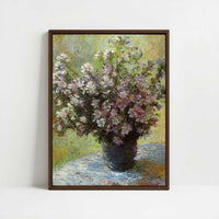 Framed Canvas - Framed canvas in dark wood color frame