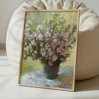 Vase of Flowers (1881) by Claude Monet – Art Print - Interior inspiration