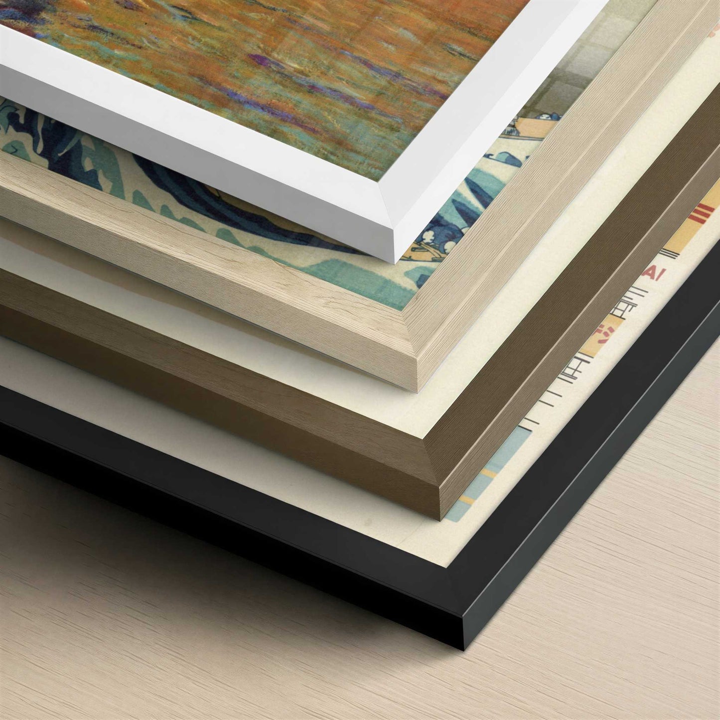 Venice at Dusk (1908) by Claude Monet – Art Print - Close-up detail of the different frames