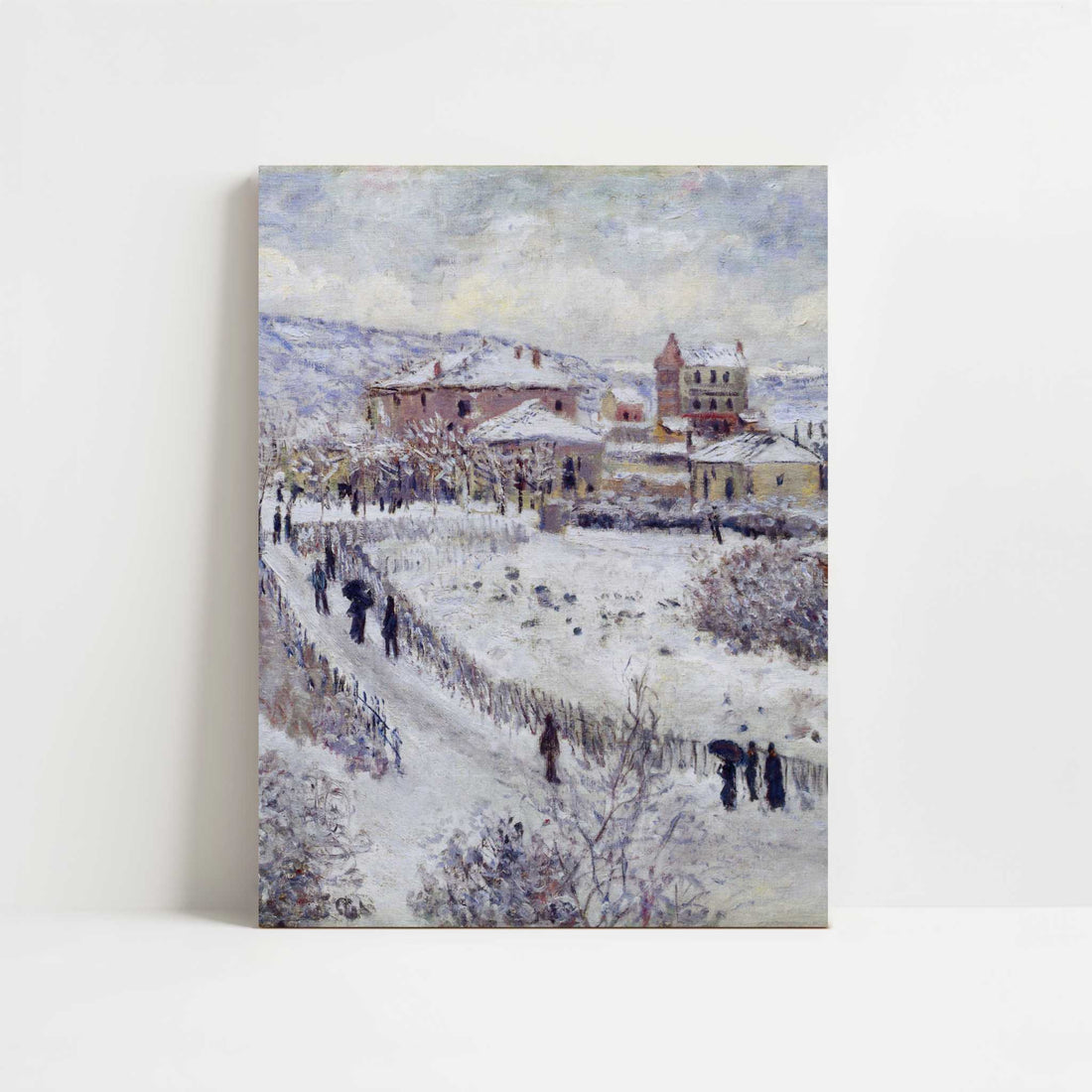 View of Argenteuil, Snow (1874) by Claude Monet – Art Print - Unframed art print