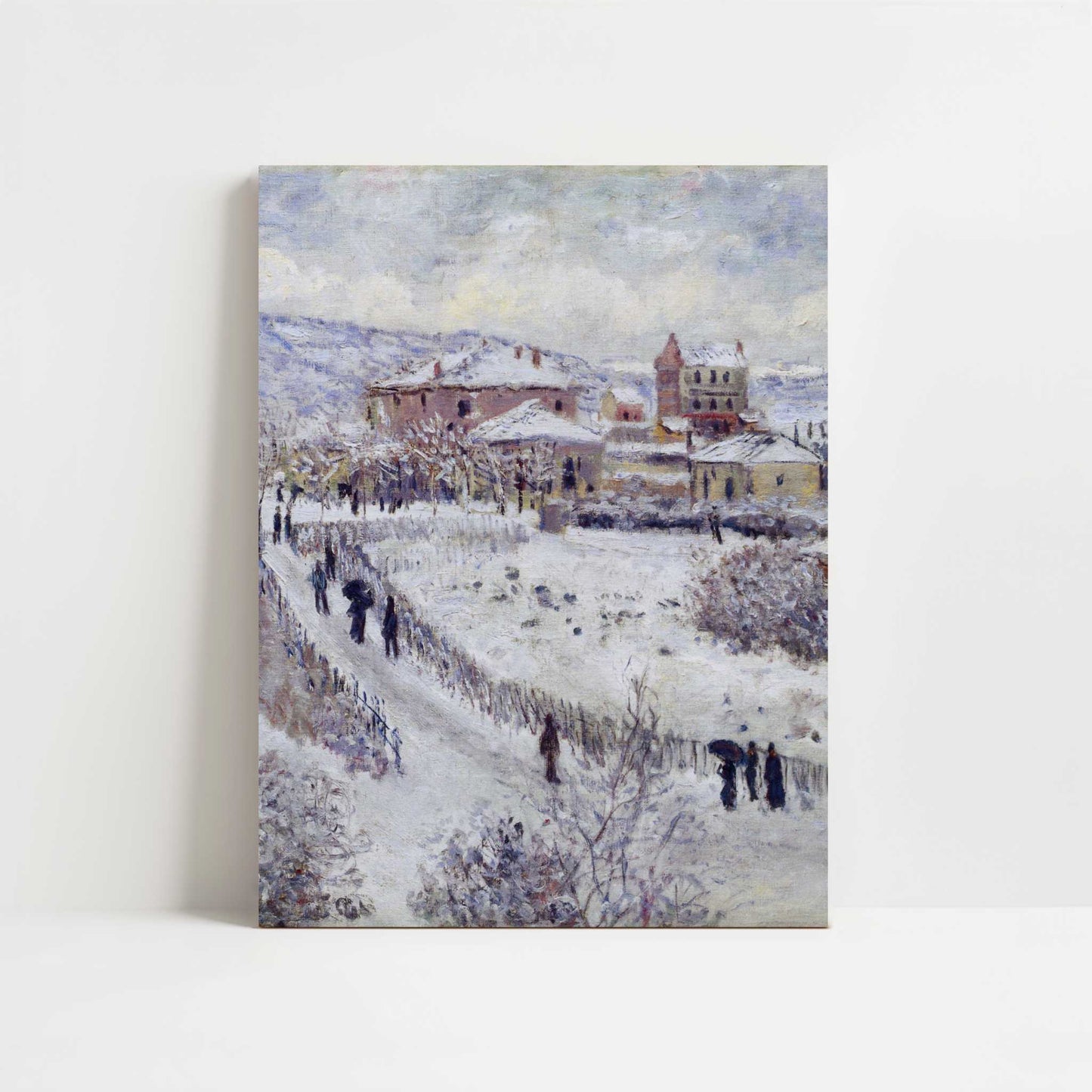 View of Argenteuil, Snow (1874) by Claude Monet – Art Print - Unframed art print