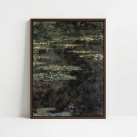 Framed Canvas - Framed canvas in dark wood color frame