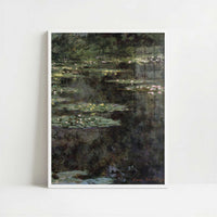 Water-lilies (1904) by Claude Monet – Art Print - Art print in white frame