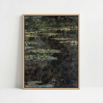 Framed Canvas - Framed canvas in oak color frame