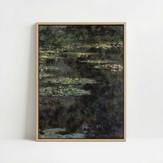Framed Canvas - Framed canvas in oak color frame