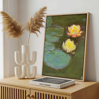 Framed Canvas - Framed canvas in a stylish interior setting